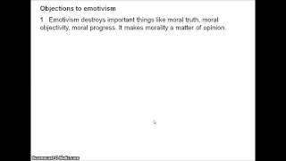 Metaethics 2  Emotivism [upl. by Candie]