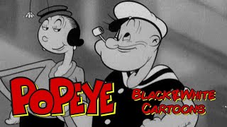 Popeye Black amp White Cartoon Compilation FleischerFamous Studios [upl. by Rebeh927]