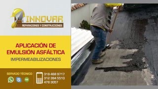 Aplicación de Emulsión Asfáltica  Impermeabilización [upl. by Sadirah793]