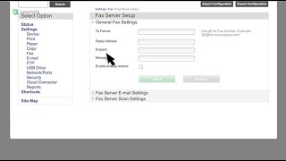 Lexmark—Setting up fax function using fax server [upl. by Heurlin]