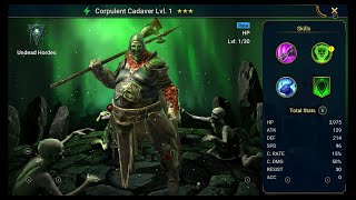 \ RAID Shadow Legends  Unlocking Corpulent Cadaver RARE SPIRIT Champion [upl. by Alecia]