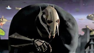 General Grievous Abandons Ship vs Obi Wan Kenobi  Anakin Skywalker Revenge of the Sith CC [upl. by Adivad]