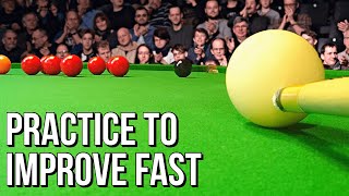 Snooker Practice To Improve Your Game Fast [upl. by Nilkcaj]