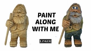 Woodcarving Paint Along With Me [upl. by Zahc]