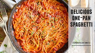 OnePan Spaghetti with a Smoky Tomato Sauce  Easy amp Delicious Recipe [upl. by Imyaj172]