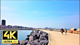 OSTEND 🇧🇪 walk at the NEW pier  4K 60FPS [upl. by Viafore]