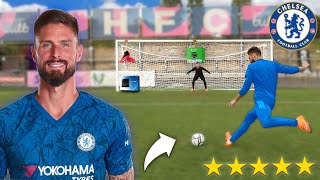 FOOTBALL CHALLENGE vs OLIVIER GIROUD Chelsea FC [upl. by Ihc703]