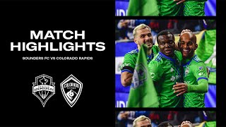 HIGHLIGHTS Seattle Sounders FC vs Colorado Rapids  February 26 2023 [upl. by Bazar]