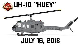 UH1D quotHueyquot  Multipurpose Utility Helicopter  Custom Military Lego [upl. by Ijies392]