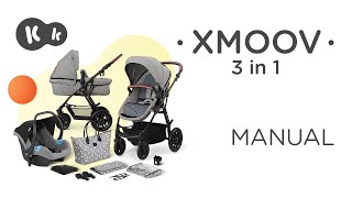 Kinderkraft XMOOV 3in1 pushchair up to 22 kg How to video  Tutorial [upl. by Erfert]