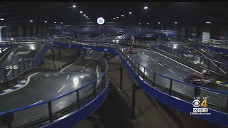 Newly Opened Wrentham Go Kart Track Is Largest Of Its Kind In The World [upl. by Carvey914]