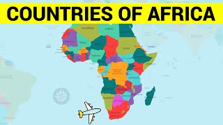 AFRICAN COUNTRIES  Learn Africa Map and the Countries of Africa Continent [upl. by Chinua]