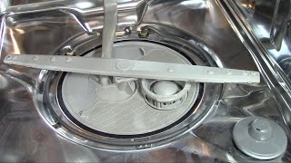 How to repair a dishwasher not draining cleaning  troubleshoot Whirlpool Kitchenaid [upl. by Ghassan]