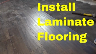 How To Install Laminate FlooringEASY Tutorial [upl. by Leotie226]