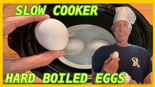 SLOW COOKER HARD BOILED EGGS  Richard in the kitchen [upl. by Tigram]