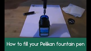 Filling a Pelikan fountain pen [upl. by Erehc]