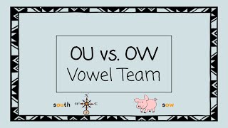 OU vs OW  4 Minute Phonics [upl. by Ketty]