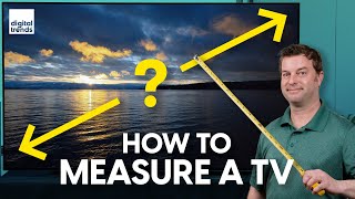 How to measure a TV and what size TV is right for you [upl. by Britte]