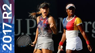 Sofia Kenin vs Sachia Vickery in a threeset thriller  US Open 2017 Round 2 [upl. by Onairelav]