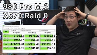 Samsung 980 Pro Raid 0 Insane Success [upl. by Fiorenze]