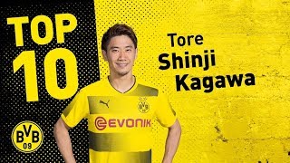 Top 10 Goals  Shinji Kagawa 🇯🇵 [upl. by Cormick]