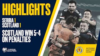 HIGHLIGHTS  Serbia 11 Scotland  Scotland Qualify For UEFA EURO 2020 [upl. by Aikel191]