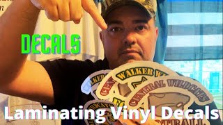 HOW TO LAMINATE AND WATERPROOF YOUR VINYL DECALS [upl. by Fachan]