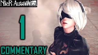 Nier Automata Walkthrough Part 1  Introductions Meeting 2B amp 9S  The YorHa Androids [upl. by Spada]