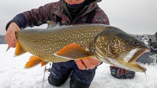 FIRST ICE LAKE TROUT 2021 Jigging Tips [upl. by Alrrats995]