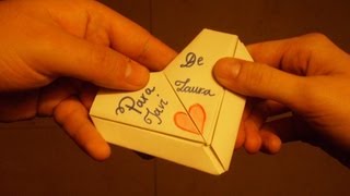 Cómo hacer un Corazón de Papel o Carta Corazón [upl. by Felizio]