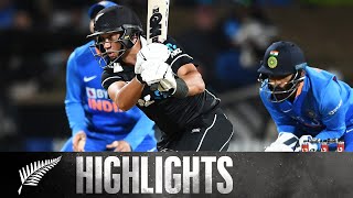 Record Breaking Chase  FULL HIGHLIGHTS  BLACKCAPS v India  1st ODI 2020 [upl. by Anirbak]