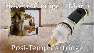 How To Replace a Moen PosiTemp Cartridge [upl. by Eikcaj]