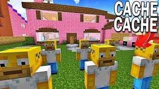 CACHE CACHE MINECRAFT   QUI EST LE VRAI HOMER [upl. by Eelam309]