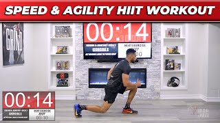 Speed amp Agility HIIT Follow Along Workout No Equipment Needed [upl. by Siddon]