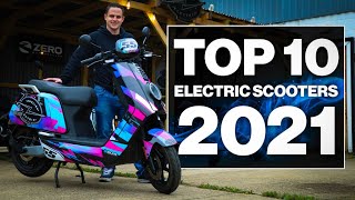 Top 10 Electric Scooters 2021 [upl. by Mundford]