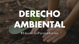 Derecho Ambiental  Educación Ambiental Digital [upl. by Monney]