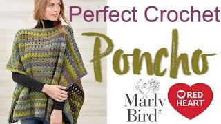 How to Crochet Perfect Easy Poncho [upl. by Sousa]