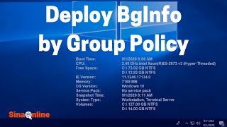 Deploy BgInfo by Group Policy [upl. by Reivazx]