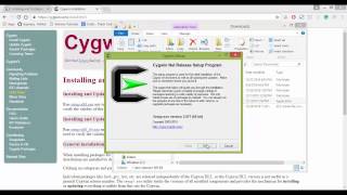 Installing C and C Compiler for Windows 7 81 and 10  Cygwin [upl. by Wandis]