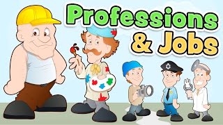 Professions and jobs in ENGLISH for kids [upl. by Costa]