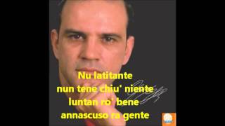 GIANNI CELESTE Nu latitante karaoke [upl. by Esoryram]