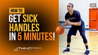 How to  Get SICK HANDLES in ONLY 5 Minutes a Day Pro Basketball Dribbling  Ball Handling Drills [upl. by Phelgon]