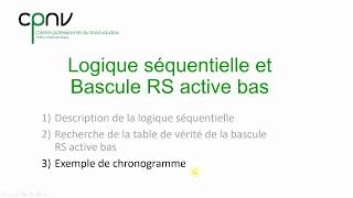 ELNU  Bascule RS active bas Chronogramme partie 2 [upl. by Shifra119]