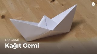 Kolayca origami yapmayı öğrenin Kağıt tekne [upl. by Aisemaj]