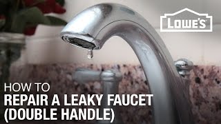 How To Fix A Dripping or Leaky Double Handle Faucet [upl. by Lore]