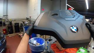 BMW 330i G20 20192021 oil service  HOW TO  3series bmwDIY f30 [upl. by Filbert108]