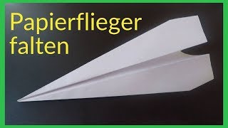 Origami  Wie bastelt man einen Papierflieger [upl. by Richmond]