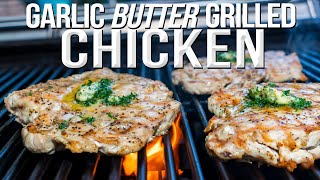 GARLIC BUTTER GRILLED CHICKEN  SAM THE COOKING GUY 4K [upl. by Tav]