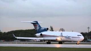 INSANELY LOUD 727 TAKEOFF Amerijet At Miami International [upl. by Iams]