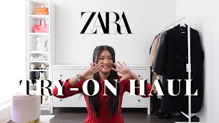 ZARA COAT TRY ON HAUL 2023 [upl. by Sigismond]